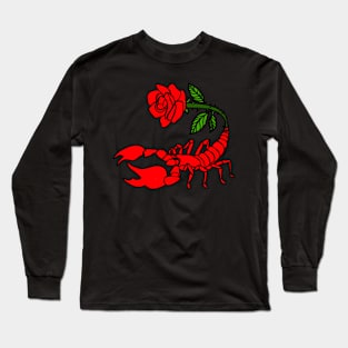 Scorpio rose stinger Long Sleeve T-Shirt